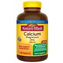 کلسیم منیزیم روی + ویتامین Naturemade D3